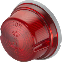 Galinis apvalus žibintas, 12/24V, raudonas, užsukamas, Hella 2SA001259751