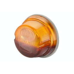 Galinis apvalus žibintas, 12V, raudonas/oranžinis, užsukamas, Ø 78mm, Hella 2SB001259261