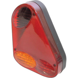 Galinis žibintas dešinysis trikampis, gintarinis/raudonas, užsukamas, 57x219mm, Sacex AUF4FD2716