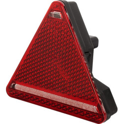 Galinis žibintas LH LED, trikampis, 12/24V, raudonas, užsukamas, 60,3x163 mm, Waś 1400300324