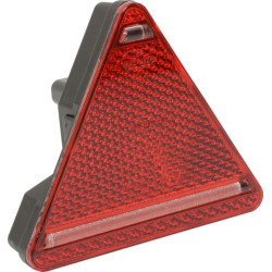 Galinis žibintas RH LED, trikampis, 12/24V, gintaras/raudonas, užsukamas, 163x60,3x144mm, Waś 1400300330