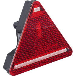 Galinis žibintas RH LED, trikampis, 12/24V, raudonas, užsukamas, 163x144mm, Waś 1400682510