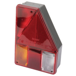 Galinis žibintas RH 12V, raudonas/gintarinis/skaidrus, prisukamas, Aspöck 244205007 ausų kištukas