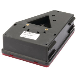 Galinis žibintas RH 12V, raudonas/gintarinis/skaidrus, prisukamas, Aspöck 244205007 ausų kištukas