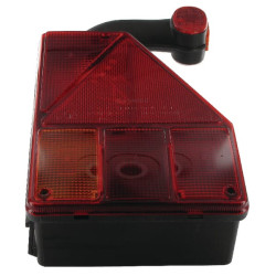 Galinis žibintas RH halogeninis, 12V, raudonas/gintaras, užsukamas, Aspöck 244251007 ausų kištukas