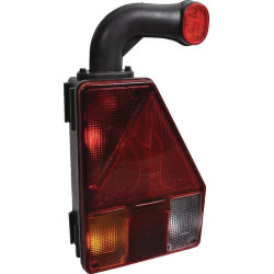 Galinis žibintas RH halogeninis, 12V, raudonas/gintarinis/skaidrus, užsukamas, Aspöck 244255007 ausinė