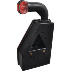 Galinis žibintas RH halogeninis, 12V, raudonas/gintarinis/skaidrus, užsukamas, Aspöck 244255007 ausinė