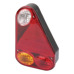 Galinis dešinys trikampis žibintas, 12 V, raudonas / gintaras, užsukamas, Earpoint III by Aspöck 244810007
