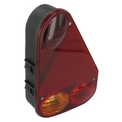 Galinis dešinys trikampis žibintas, 12 V, raudonas/gintaras, prisukamas, Aspöck 244800007 Earpoint III