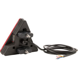 Daugiafunkcinis galinis KŠ žibintas LED, trikampis, 12-24V, 163x144x38.8mm, Kramp LA40027