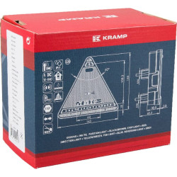 Daugiafunkcinis galinis dešinės šviesos diodas, trikampis, 12-24V, 163x144x38.8mm, Kramp LA40049