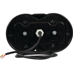 Galinis šviesos diodas, stačiakampis, 12/24V, skaidrus, užsukamas, 208x121mm, Waś 1400681810