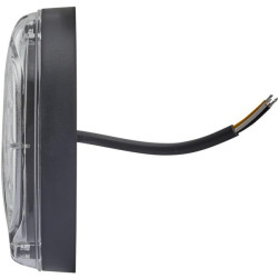 Galinis šviesos diodas, ovalus, 12/24V, skaidrus, užsukamas, 24 LED, Hella 2SD343390011