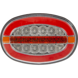 Daugiafunkcis galinis žibintas LED, stačiakampis, 12-24V, 136,4x91x40mm, Kramp LA40068