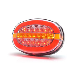 Daugiafunkcis galinis žibintas LED, stačiakampis, 12-24V, 136,4x91x40mm, Kramp LA40069