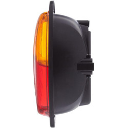 Galinis žibintas ovalus, 12/24V, raudonas/gintaras, užsukamas, 165x Deutsch kištukas, Hella 2SD343130377