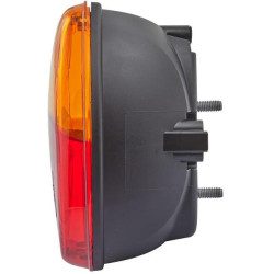 Galinis žibintas ovalus, 12V, raudonas/gintaras, užsukamas, 140,4x98,4x98,4 mm, Hella 2SD343130071