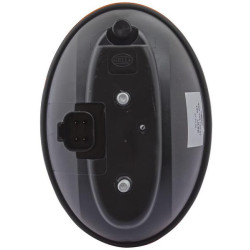 Galinis žibintas ovalus, 12V, raudonas/gintaras, užsukamas, 140,4x98,4x98,4 mm, Hella 2SD343130071