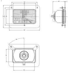 Priekinis žibintas 05234000