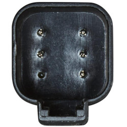 Priekinis žibintas halogeninis, dešinysis ovalus, 12/24V, baltas/pilkas/skaidrus, užsukamas, 304,5x153,3 mm Deutsch kištukas, He