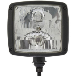 Priekinis žibintas halogeninis, stačiakampis, 12V, skaidrus/geltonas, užsukamas, Hella 1SA996120801