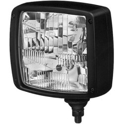 Priekinis žibintas halogeninis, stačiakampis, 12V, skaidrus/geltonas, užsukamas, Hella 1SA996120801