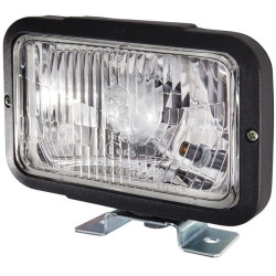 Priekinis žibintas halogeninis, stačiakampis, 12/24V, skaidrus, užsukamas, 194x122x168mm, Hella 1AB004231001