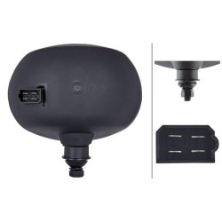 Priekinis žibintas halogeninis, apvalus, 12/24V, prisukamas, 207x147x207mm, Hella 1AB996157151