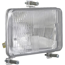 Priekinis žibintas halogeninis, stačiakampis, 12/24V, 168x106mm, Kramp LA80168