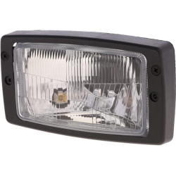 Priekinis žibintas halogeninis, stačiakampis, 12/24V, 184x102mm, Kramp LA80162