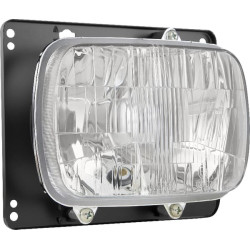 Priekinis žibintas halogeninis, ovalus, 12/24V, 192x133mm, Kramp LA80173