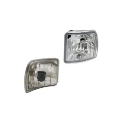 Kampinis darbinis šviestuvas halogeninis, kairysis, 12V, 50W, kvadratinis, baltas, 123x115x121mm, PGJ13 kištukas, Wesem LPRC5470