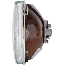 Priekinis žibintas halogeninis, kvadratinis, 12/24V, skaidrus, Hella 1AA127473015