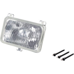 Priekinis žibintas halogeninis, stačiakampis, 12/24V, skaidrus, Hella 1AB006277127