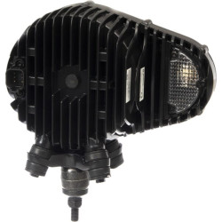 Priekinių žibintų šviesos diodas, dešinysis ovalus, 12/24V, skaidrus, prisukamas, 233x110x193mm, Deutsch 6 kontaktų, Dviejų spin