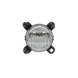 Priekiniai žibintai LED, 16W, stačiakampiai, 12-24V, Ø90mm, AMP superseal 3 kontaktų, tolimosios / artimosios šviesos, Sacex 035