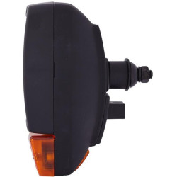 Priekinis žibintas halogeninis, kvadratinis, 12V, skaidrus/gintarinis, užsukamas, 212x150xAMP 6 kontaktų, Hella 1SA996120471