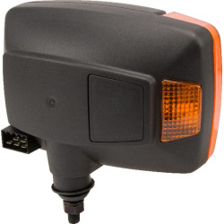 Priekinis žibintas halogeninis, dešinysis stačiakampis, 24V, skaidrus/gintarinis, užsukamas, Hella 1SA996120041