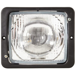 Priekiniai žibintai stačiakampiai, 12/24V, skaidrus, užsukamas, 173x99x144mm, Hella 1AA004109031