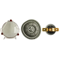 Priekiniai žibintai stačiakampiai, 12/24V, skaidrus, užsukamas, 173x99x144mm, Hella 1AA004109031