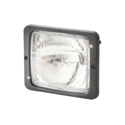 Priekinis žibintas halogeninis, stačiakampis, 12/24V, skaidrus, užsukamas, 173x99x144mm, Hella 1AA004109021