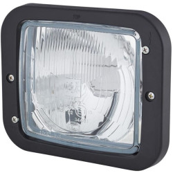 Priekinis žibintas halogeninis, stačiakampis, 12V, skaidrus, užsukamas, 173x99x144mm, Hella 1AA004109201