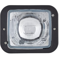 Priekinis žibintas halogeninis, stačiakampis, 12V, skaidrus, užsukamas, 173x99x144mm, Hella 1AA004109201