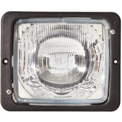 Priekinis žibintas halogeninis, stačiakampis, 12/24V, skaidrus, užsukamas, 173x99x144mm, Hella 1AA004109041