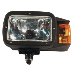 Priekinis žibintas halogeninis, dešinysis stačiakampis, skaidrus/gintarinis, užsukamas, 262x152,5x152,5 mm, Cobo 05483000