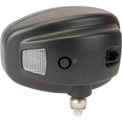 LED priekiniai žibintai, KŠS, didelio galingumo, 22/32W, stačiakampiai, 12-24V, 240x127x164mm, Deutsch 6 kontaktų, šildomi, toli