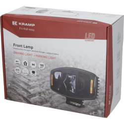 Priekiniai žibintai LED, 100W, stačiakampiai, 9-36V, 247x176x92mm Kramp LA80042