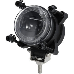 Priekinių žibintų LED, 28/18W, apvalus, 10-30V, Ø90mm, tolimosios šviesos, posūkio rodiklis, H9 jungtis, Kramp LA80091