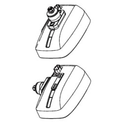 Priekiniai žibintai LED, stačiakampiai, 12/24V, 220x197,2x80,5 mm, šildomi, tolimosios / artimosios šviesos, apsauga nuo sniego,