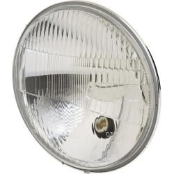 Priekinių žibintų įdėklas apvalus, skaidrus, užsukamas, 155x155 mm, Wesem 1400660105